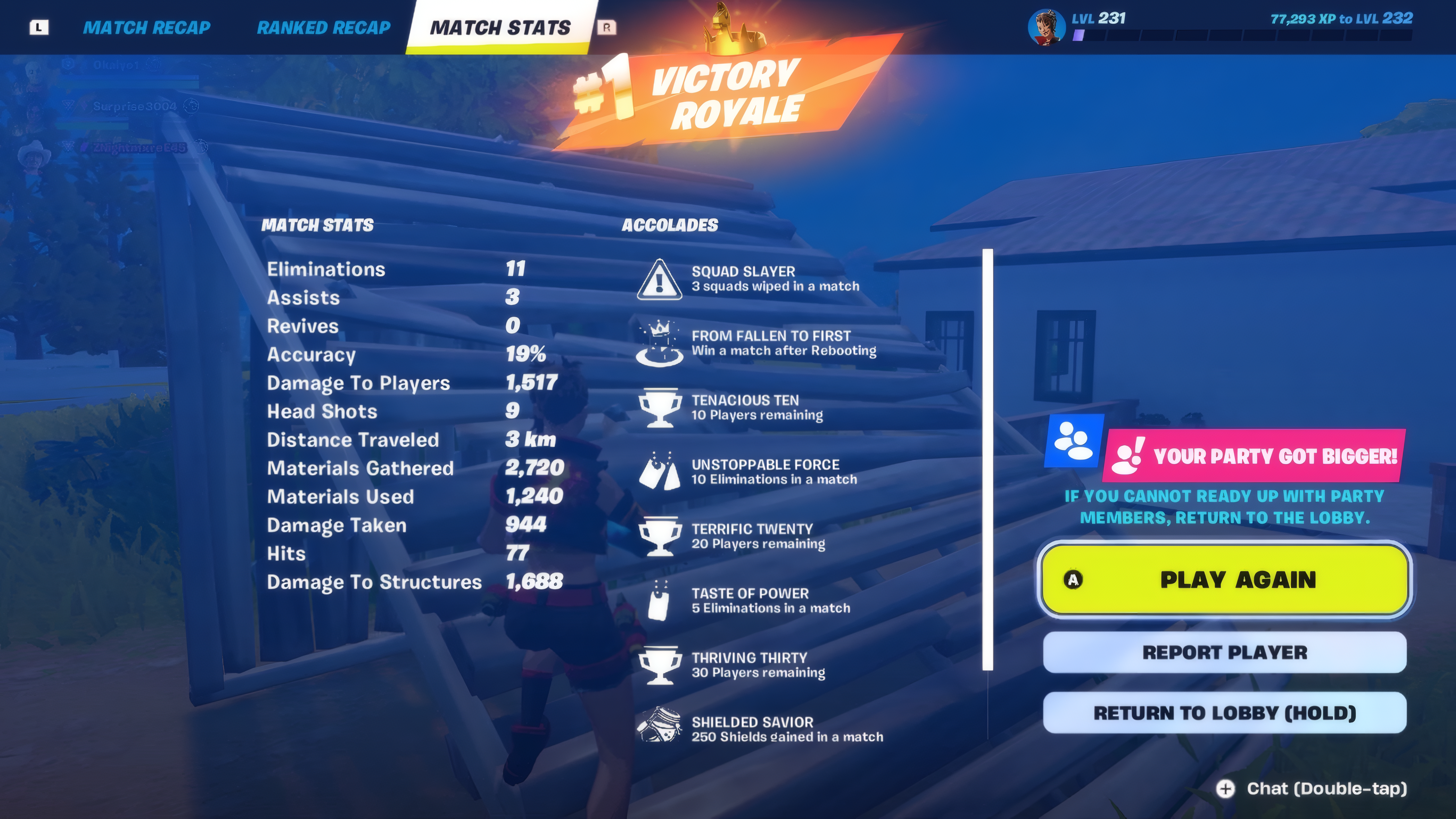 First win in Ranked Reload & Squid Grounds